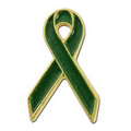 Green Ribbon Awareness Lapel Pin